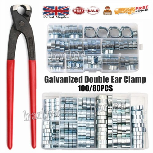150pcs double ear clamps - double, o