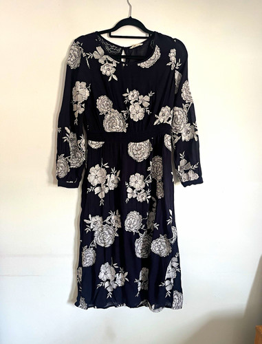 White stuff navy floral - white,