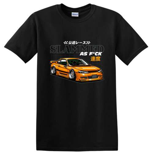 Slammed car graphic shirt - car,