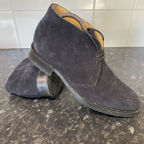 Barker black suede chukka - barker,