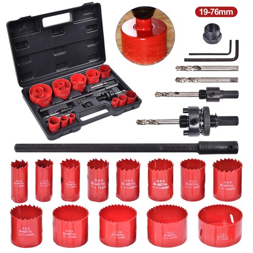 Hss metal hole saw set - bi-metal,