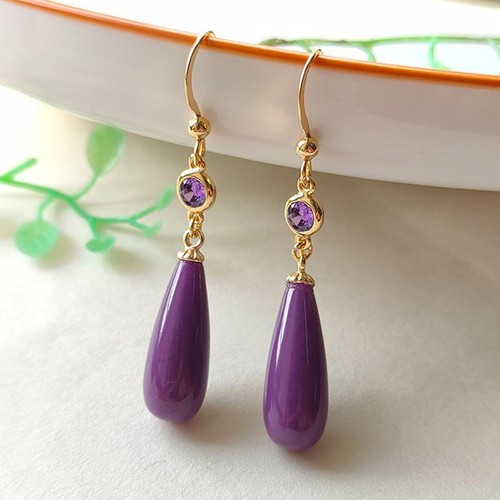 Natural amethyst water drops - natural,