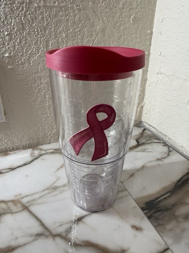 Tervis 24oz breast cancer pink - breast,