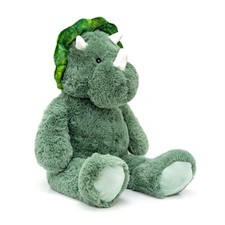 Giant Green Triceratops Plush Toy | Super Soft Dinosaur Teddy for Kids - 100cm