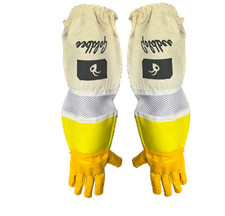 BEEKEEPERS YELLOW LEATHER GLOVES BEEKEEPING GLOVES BEE GLOVES - PRO EDITION