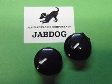 2 Pcs 20mm Mixer type Gloss Black knob white marker  6mm splined shaft 4g 540