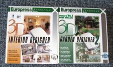3D Interior Designer & 3D Garden Designer 2 - 1997 Windows 95 PC CD-ROM - Boxed