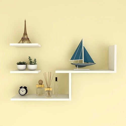 Set floating wall shelves - 4,
