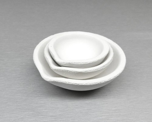 Ceramic crucible set 3pcs - ceramic, 2"