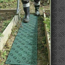 PACK OF 4 TILES GREEN FOR OUTDOOR DECK GARDEN FLOORING TILES BOARD DECKING 