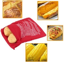 1pc Premium Microwave Potato Bag Kit & 1 PCS Silicone Vegetable Scrubber Brush
