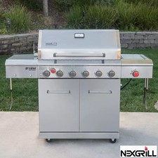 Nexgrill 7 Burner Stainless Steel Gas Barbecue (SRP £579) *WELL USED*