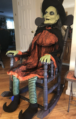 Animated rocking chair witch - animated,