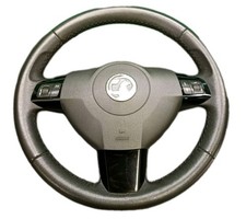 VAUXHALL ZAFIRA B 2008–2014 LEATHER MULTIFUNCTION STEERING WHEEL OEM USED