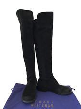 STUART WEITZMAN BLACK SUEDE