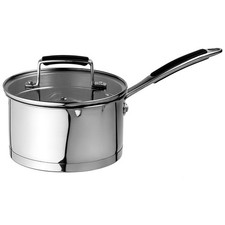 ProChef 16cm Stainless Steel Saucepan with Glass Lid Induction & Oven Safe