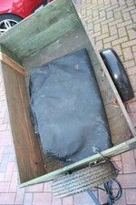 Car Trailer 48x30x13.5" c/w lights, cover, spare wheel