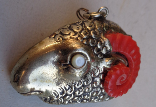 Antique vintage vesta - vintage, case