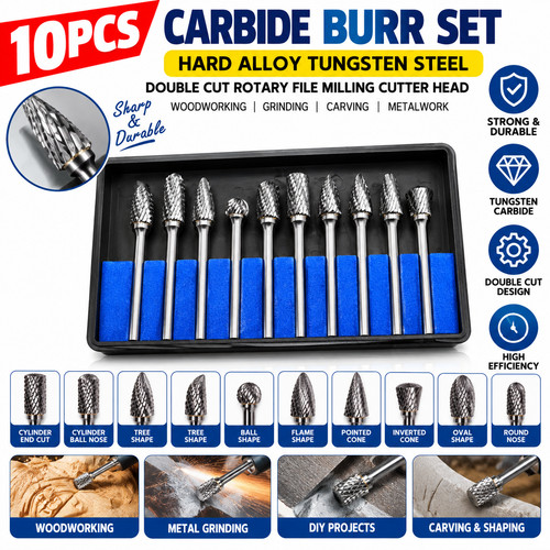 10pcs tungsten carbide burr - 10pcs,