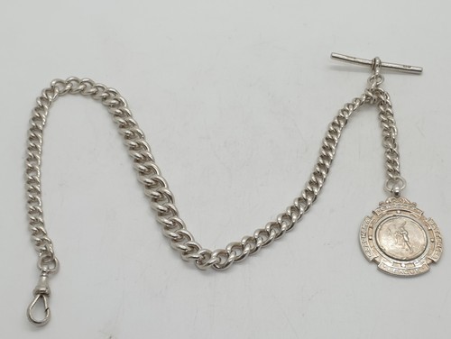 Sterling silver albert chain - sterling,