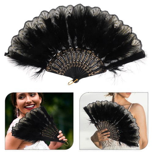 Bridal plume fan - bridal, hand
