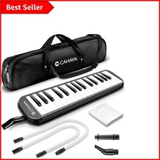 Compact Black Melodica with 32