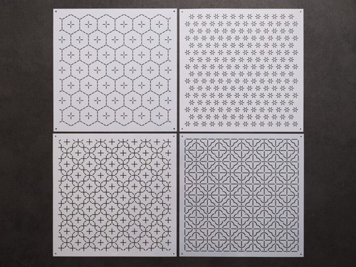 Sashiko stencils embroidery - stencils,