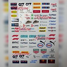 red bull sponsor Small stickers Printed Laminated & Cut Waterproof X Small Cars