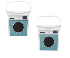 2 X Plastic Washing Powder Soap Storage Box Laundry Tablet Detergent Container6L