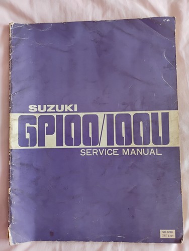 Suzuki gp100 gp100u workshop - gp100u,