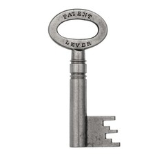 PATENT LEVER M73 Key 2" Small - Hollow Shaft Antique Key Vintage Key - ref.k582