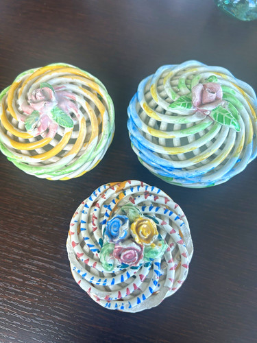 Set small ceramic trinket - of,