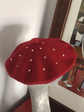 Wool Unused Red Hat Beret