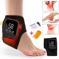 Cordless Electric Heating Foot Ankle Massager With Hot Compress & Heat Vibration