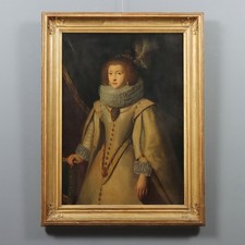 Antique Painting Portrait of a