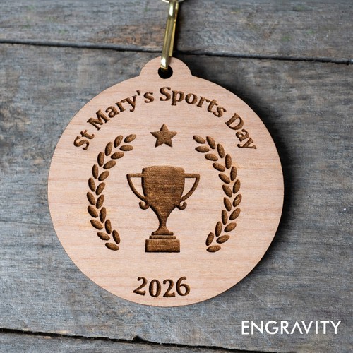Wooden sports day - sports, 55mm