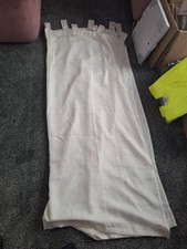 Hessian type material  Tab Top Curtains About 60x60