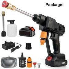 Cordless Car Pressure Washer Jet 3IN1 Portable Garden Cleaner Gun 1 Battery Used