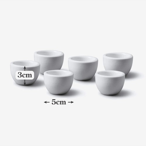 Porcelain butter pat dishes - butter,