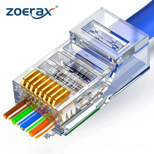 Rj45 pass through connectors - through,