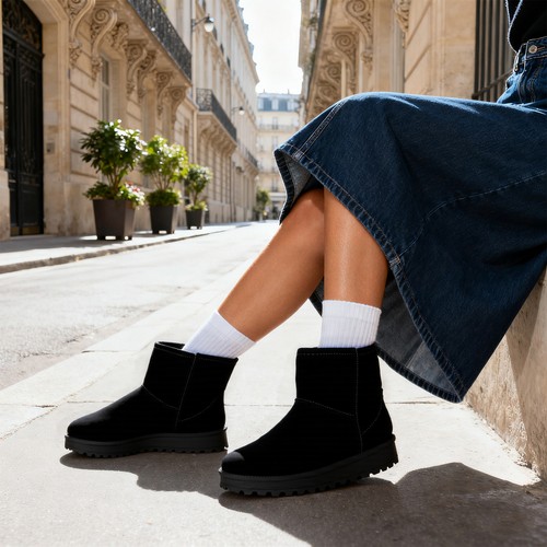 Ladies flat warm womens - ladies, winter