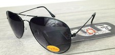 PULP Mens Pilot Sunglasses Metal Black Ray Flector Cat 3 UV Protection R143-20