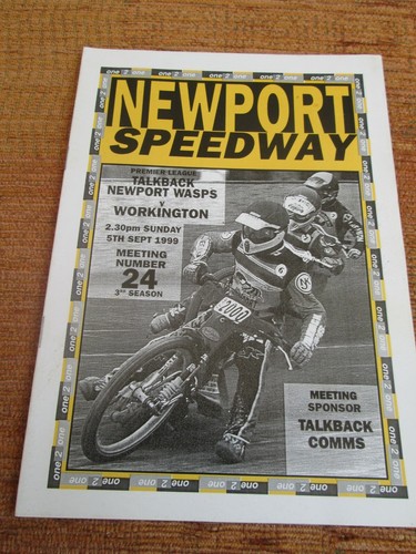 Speedway programme newport - speedway,