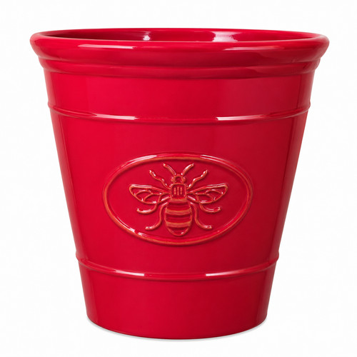 Rose plastic bee plant pot - plastic,