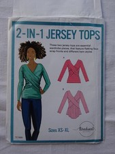 LADIES JERSEY TOPS  SEWING PATTERN MULTI SIZES  XS TO XL