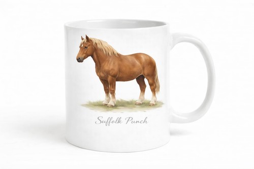 Suffolk punch horse mug - horse,