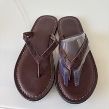 Fat Face Brown Leather Flip