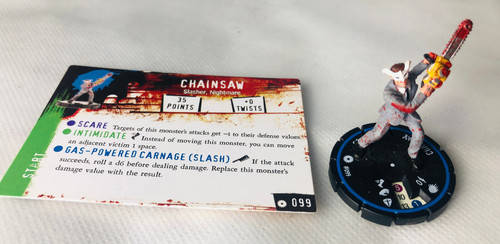 Horrorclix chainsaw 099 - chainsaw, #099