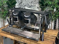 SAN REMO CAFE RACER 2 GROUP ESPRESSO COFFEE MACHINE BLACK COMMERCIAL BARISTA BAR