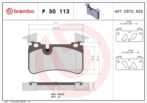 Brake pad set - brake, set,